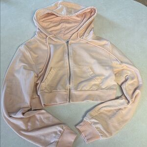 Refuge Light Peach Zip-Up Hoodie🐯
